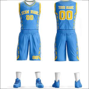 Uniforme de Baloncesto Personalizado 2024 con Impresión Digital, Transpirable, de Alta Calidad, Antibacterial, Anti-UV, Talla Grande, 100% Poliéster - Product Image 4