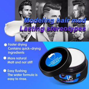 Assurance qualité Salon de coiffure Matt Hair Clay Spider Wax pour hommes Tous types de cheveux Forte tenue Gel de tressage Hair Clay - Product Image 2