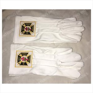 GUANTES DE ALGODÓN KNIGHT TEMPLER DE DISEÑO PERSONALIZADO CON LOGOTIPO BORDADO en GUANTES - Product Image 2