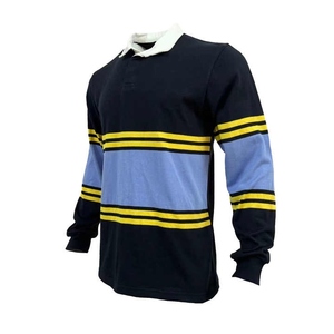 เสื้อรักบี้มีสไตล์ด้วยงานศิลปะดิจิตอลระเหิดการออกแบบหางยาวแบบเย็บตะเข็บแบบแบนและผ้าประสิทธิภาพการเล่นเกมยอดเยี่ยม - Product Image 3