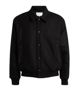 Veste universitaire en laine d'hiver, veste universitaire en laine, veste bomber en laine pour homme, veste en polyester pour homme grande taille avec doublure en satin - Product Image 1