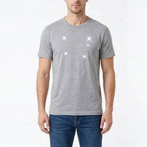 Camisetas de Hombre con Pedrería, Tela Suave y Transpirable, Diseño Elegante y Brillante, Ideal para el Verano y Viajes - Product Image 3