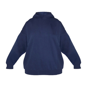 เสื้อมีฮู้ดสวมหัวผ้าฟลีซผ้าฝ้ายแบบสวมหัวไหล่เสื้อมีฮู้ดสำหรับผู้หญิงโลโก้โอเวอร์ไซส์แบบกำหนดเอง - Product Image 1