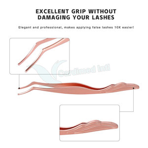 Pinces à cils en acier inoxydable de qualité supérieure en gros avec pointe arrondie, garantie de 3 ans, options personnalisables au meilleur prix - Product Image 5