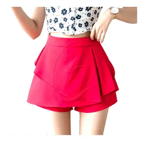 Ladies Mini Flare Skater Skort Custom Women Basic Versatile Elástico Plisado Skorts proveedor mayorista