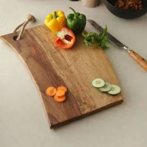 Planche à découper en bois de manguier avec un design simple - Produits de cuisine - Product Image 1