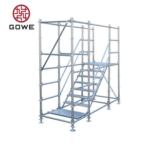 Ringlock นั่งร้าน <span class=keywords><strong>Tour</strong></span> D echafaudage escalier Torre <span class=keywords><strong>de</strong></span> andamio escalera Modular STEEL 48.3*3.25mm constrution L1500g - Product Image 2