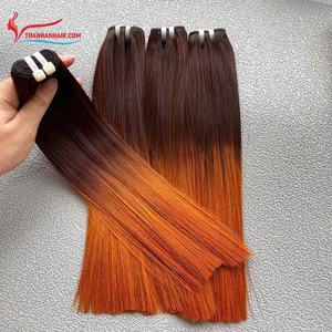 Nueva colección Bone straight Super Double Drawn Thick End 100% Remy Virgin Vietnam Extensiones de cabello humano - Product Image 3