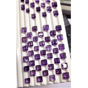 70 piezas de amatista natural 8x6 9x7 10x8 11x9mm baguette 6x6 7x7 8x8mm faceta cuadrada 181 Cts lote Iroc ventas piedras preciosas cortadas US $97 - Product Image 1