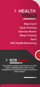 Bracelet intelligent GPS Android, moniteur de fréquence cardiaque, tracker de fitness, localisateur GPS, connectivité Wi-Fi, étanche IP67, acier inoxydable - Product Image 5