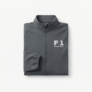 เสื้อแจ็คเก็ตผู้ชาย F1 Industries แบบกันลม สปอร์ต ทรงนักแข่ง คอตั้ง ซิปหน้า โลโก้สีเทาล้วน ผลิตจากโพลีเอสเตอร์ เหมาะสำหรับใส่ในฤดูใบไม้ร่วง - Product Image 6