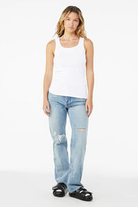 Débardeurs pour femmes, dos nageur, coupe ample, style hip-hop, OEM fourni par les fournisseurs en débardeurs pour femmes, MOQ pour les grossistes en vêtements - Product Image 2