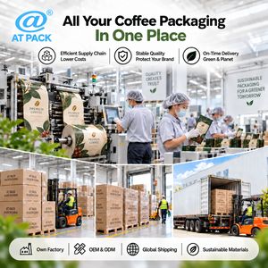 AT PACK - Juego <span class=keywords><strong>de</strong></span> Cajas <span class=keywords><strong>de</strong></span> Regalo Personalizadas para Postres con Compartimentos para Tazas, Cucharas y Salsas, para Pasteles, <span class=keywords><strong>Frutas</strong></span> y Comida para Llevar - Product Image 1