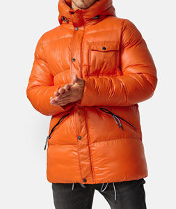 Veste matelassée pour homme en fourrure de mouton respirante, nouvelle collection, couleur personnalisée, style streetwear tendance, fermeture éclair - Product Image 3