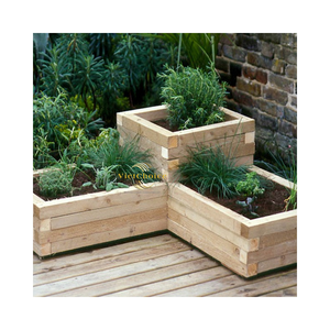 Natural <b>Wooden</b> Plant Pot Handmade Solid Wood Planter For Sustainable Home Decoration - Product Image 2