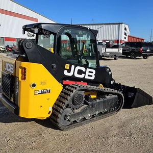 Venta al por mayor JCB 215T Minicargador Doble Control Manual 7 Vías Joystick SRS Suspensión de Aire Asiento de Tela Alarma Inversa Motor Barato - Product Image 1