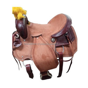 Sillín de cuero genuino hecho a mano con diseño personalizado, sillín Western Roping Ranch Cutting Pleasure Trail a precio barato - Product Image 2