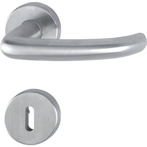 Juego de Rosetas de Acero Inoxidable HOPPE San Francisco E1301Z/42KV/42KVS F69 con Manijas en Forma de U OB DIN para Perillas de Puerta Izquierda/Derecha - Product Image 1