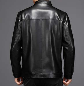 Vente en gros de manteaux de motard surdimensionnés en cuir PU pour homme au design tendance - Product Image 6