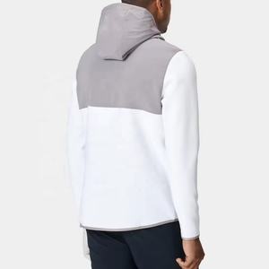 Chaqueta cortavientos de poliéster grueso con forro polar, absorbente de sudor, para entrenamiento, con cremallera 1/4, tipo pullover, para gimnasio, golf y deportes. - Product Image 6