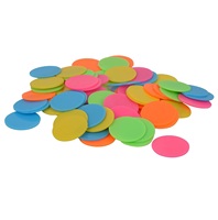 Jeton numérique/jetons de monnaie pour jeux de société et autres utilisations Forme ronde Plastique 1 à 100 Jeton numérique Pièces de monnaie sans trous