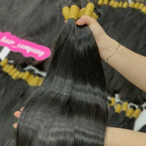 Cutícula negra recta natural de un solo donante cruda alineada para blanquear la extensión de cabello humano brasileño - Product Image 6