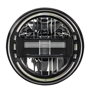 Faro LED da 7 Pollici per <span class=keywords><strong>Jeep</strong></span> <span class=keywords><strong>CJ</strong></span> 5/ CJ7/ CJ8/ TJ/ JK/ JL 12V 6000LM Modificato E-Mark DOT per Tutti i Veicoli - Product Image 1