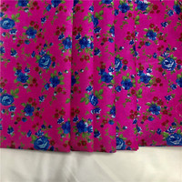 Belles petites fleurs 100% polyester tissus imprimés pigmentés tissu doux en microfibre pour drap de lit oreillers matelas