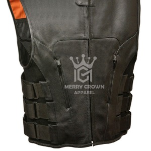 Chaleco de motorista de cuero de invierno reversible de calidad superior Servicio OEM Colores y tamaños personalizables Transpirable Impermeable al por mayor - Product Image 5