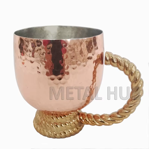 Cobre Moscow Mule Jarra de cerveza de acero inoxidable Oro Rosa Metal Copas de cócteles para fiesta Bar Obsequios - Product Image 5