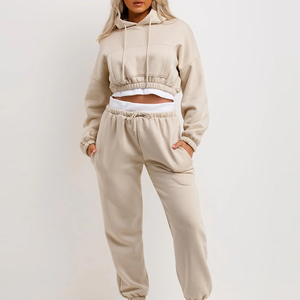 Nuevo chándal de mujer de diseño liso totalmente personalizado de calidad superior superventas al por mayor precio barato chándal corto de mujer - Product Image 4