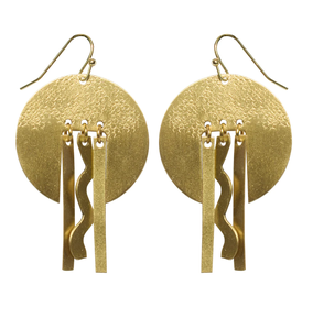 Top tendance boucle d'oreille en laiton meilleur prix vêtements de fête portant le meilleur design artisanat naturel utilisation à la main à moindre coût - Product Image 4