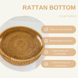 Juego de 2 cestas de almacenamiento de ratán natural hechas a mano directamente de Vietnam - Product Image 4