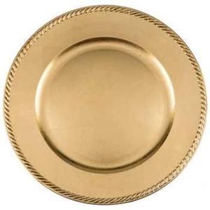 Plato dorado de lujo para decoración de boda, placa de cargador redonda de Metal, precio competitivo, plato para aperitivos y galletas de grado alimenticio, plato dorado - Product Image 6