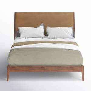 Estructura de cama de teca minimalista - Product Image 1