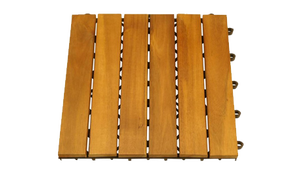 Baldosas de Madera de Acacia Vietnamita Contemporáneas, Resistentes al Agua, Antideslizantes, Encajables, 300x300mm, Ecológicas, Certificadas por FSC 5+ - Product Image 2