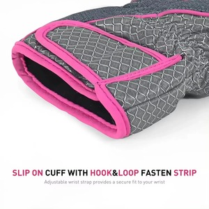 Gants de ski d'hiver pour hommes de haute qualité coupe-vent et imperméable en cuir PU thermique chaud pour les sports de neige meilleur taux compétitif - Product Image 3