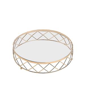 Support à gâteau en métal élégant et robuste plaqué or, parfait pour les mariages, les fêtes, les présentations de desserts, design durable et élégant - Product Image 1