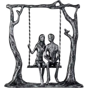 Sculptures métalliques de couples qui rehaussent les espaces commerciaux en projetant une sophistication et une identité artistique. - Product Image 2