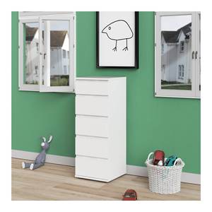 NOVA White Chest of <b>5</b> <b>Drawers</b> 40cm Furniture KIT Cabinet Organizer for Tvilum NOVA - Product Image 2