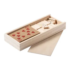 Carmon Personalized Wooden <b>Dominoes</b> <b>and</b> Game <b>Set</b> Custom Gadgets - Product Image 1
