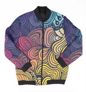 แจ็คเก็ตบอมเบอร์ขนแกะโอเวอร์ไซส์สำหรับผู้หญิงเสื้อนอกสำหรับฤดูหนาวมีซิปรูด - Product Image 1