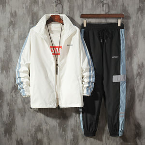 Conjunto Deportivo Personalizado de 2 Piezas para Hombre, Estilo Coreano, Hip Hop, Ropa Deportiva, Elástico en 4 Direcciones, Ecológico, 2022 - Product Image 6