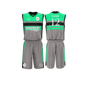 Ensemble de maillot de basket-ball sublimé, maillot et short en polyester respirant à séchage rapide, vêtements de sport d'équipe pour hommes, femmes et jeunes - Product Image 6