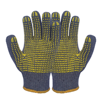 Guantes de Punto de Hilo de Algodón de Fabricación Indonesia |   Guantes de Trabajo Ligeros, Medianos y Resistentes, Anti-Impactos y Antideslizantes