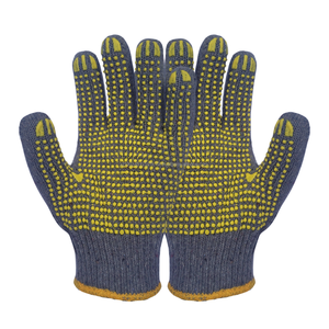 Gants en tricot de coton fabriqués en Indonésie |   Gants de travail légers, moyens et robustes, anti-choc, antidérapants - Product Image 6