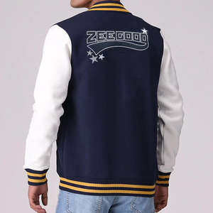 Chaqueta Universitaria Personalizada de Alta Calidad para Hombre, 100% Algodón, Impermeable, Resistente al Viento, Estilo Béisbol, Cuello Alto, para Invierno y Actividades al Aire Libre - Product Image 4