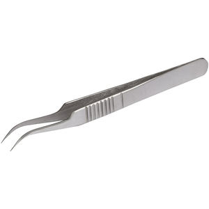 Pince à cils en acier inoxydable de qualité supérieure | Extension de cils de Salon 45 75 90 degrés pince à épiler Logo personnalisé - Product Image 2