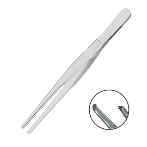 Pinzas de Disección Manuales de Acero Inoxidable de Grado Médico, Pinzas Rectas para Cirugía, Pinzas para Tejidos Quirúrgicos, Color Claro, Aislamiento - Product Image 2