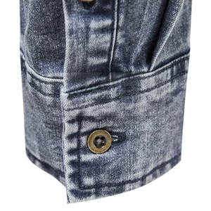 เสื้อยีนส์ผู้ชายขนาดบวก ใส่ง่าย เสื้อยีนส์ผู้ชายน้ําหนักเบา ราคาถูก 2024 เสื้อยีนส์ผู้ชาย - Product Image 5